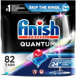 82-Ct Finish Powerball Quantum Dishwasher Detergent Tabs 