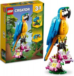 LEGO Creator 3 in 1 Exotic Parrot Building Toy Set 