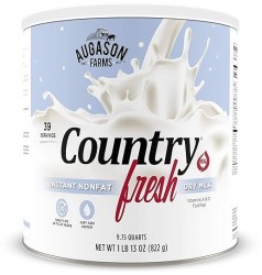 1lb 13oz Augason Farms Country Fresh 100% Real Instant Nonfat Dry Milk 
