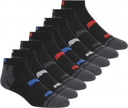 8-Pack PUMA Men's Low Cut Socks $10 at Amazon