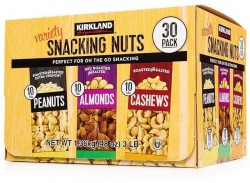30-Pack Kirkland Signature Variety Snacking Nuts Bags 