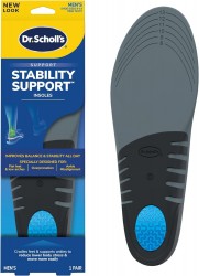 Dr. Scholl's Stability Support Insoles for Men (Flat Feet / Low Arches) 