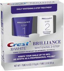 Crest 3D White Brilliance + Whitening 2-Step Kit $8.94 at Amazon
