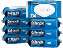 336-Count Cottonelle FreshFeel Flushable Wet Wipes 