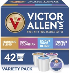 42-Count Victor Allen K-Cup Coffee Pods $11 at Amazon