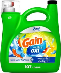 154oz Gain Ultra Oxi Liquid Laundry Detergent + 