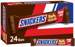 24-Count 3.29oz SNICKERS Sharing Size Chocolate Candy Bars 