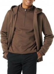  Amazon Essentials Men’s Full-Zip Fleece Hoodie $9.20 at Amazon