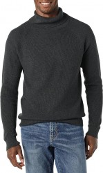  Amazon Essentials Men's 100% Cotton Rib Knit Turtleneck Sweater $9.20 at Amazon
