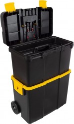 Stalwart 2-in-1 Stackable Portable Tool Box with Wheels $35 at Amazon