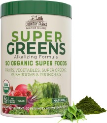 10.6oz Country Farms Super Greens 50 Organic Super Foods $9.28 at Amazon