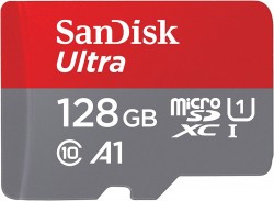 SanDisk 128GB Ultra microSDXC UHS-I Memory Card with Adapter $15 at Amazon