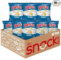  40-count Ruffles Original Potato Chips (1 oz. Bags) $14 at Amazon