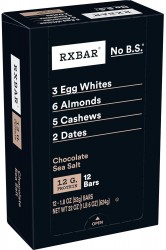 12-Pack RXBAR Whole Food Protein Bar (Chocolate Sea Salt) $13 at Amazon