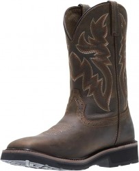 Wolverine Mens Rancher 10 Inch Square Toe Steel Toe Work Boot $90 at Amazon