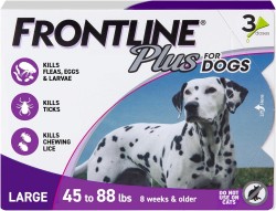 3-Count FRONTLINE Plus Flea and Tick Treatment (Large Dogs) $24 at Amazon