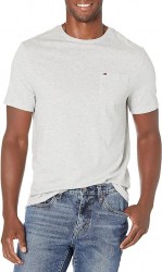 Tommy Hilfiger Men's 100% Cotton Short Sleeve Crewneck T-Shirt with Pocket $14 at Amazon