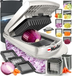 Mueller Pro-Series 10-in-1 8-Blade Vegetable Chopper $25 at Amazon