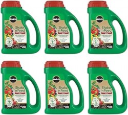 6-Pack Miracle-Gro Shake 'N Feed Tomato, Fruit & Vegetable Plant Fertilizer 
