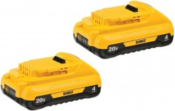 DeWalt 20V MAX 4Ah Lithium Ion Battery 2-Pack 