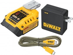 DeWalt Battery Charger and USB Wall Charging Kit 