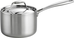 Tramontina Tri-Ply Clad Stainless Steel 2-Quart Sauce Pan w/ Lid 