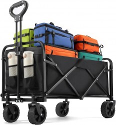 Collapsible 220-lbs. Folding Wagon Cart 