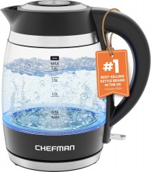 Chefman Electric 1.8L 1500W Kettle $24 at Amazon